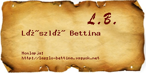 László Bettina névjegykártya