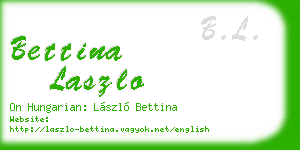 bettina laszlo business card