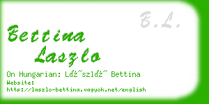 bettina laszlo business card